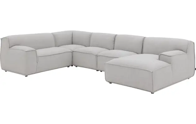 Goossens excellent u bank sens bruin stof - 8251681-gespiegeld-03