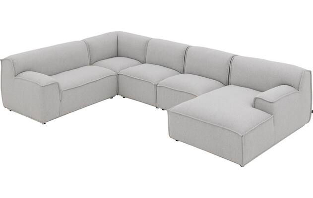 Goossens excellent u bank sens bruin stof - 8251681-gespiegeld-06