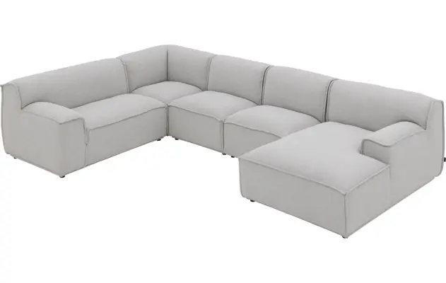 Goossens excellent u bank sens bruin stof - 8251681-gespiegeld-06