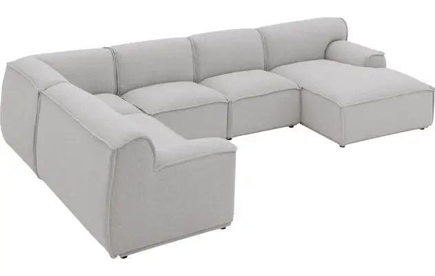 Goossens excellent u bank sens bruin stof - 8251681-gespiegeld-08
