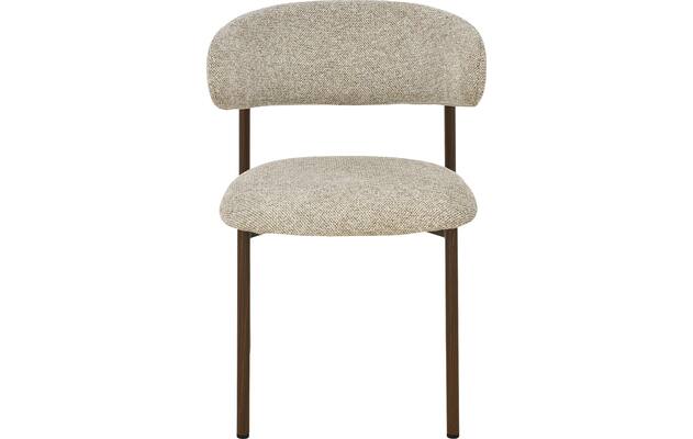 Goossens basic eetkamerstoel siem beige stof - 8251687-goossens-basic-siem-eetkamerstoel-stof-bruin-03