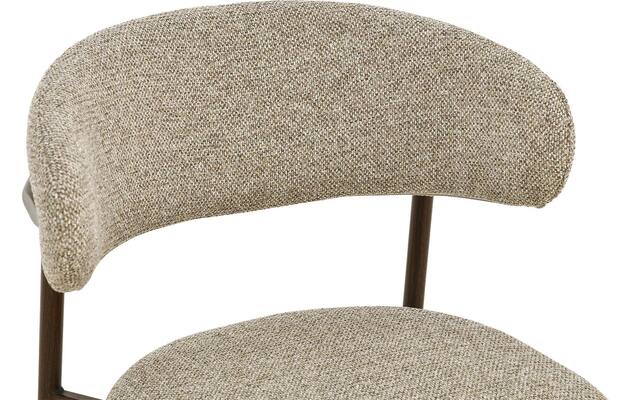 Goossens basic eetkamerstoel siem beige stof - 8251687-goossens-basic-siem-eetkamerstoel-stof-bruin-05