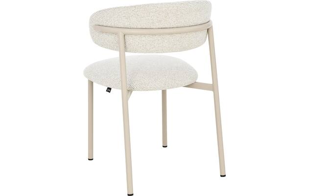Goossens basic eetkamerstoel siem beige stof - 8251688-goossens-basic-siem-eetkamerstoel-stof-wit-02