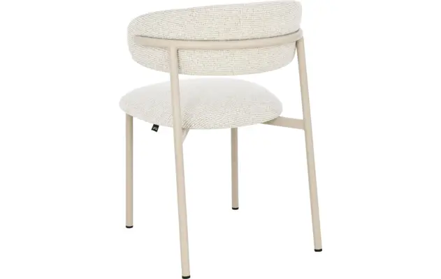 Goossens basic eetkamerstoel siem beige stof - 8251688-goossens-basic-siem-eetkamerstoel-stof-wit-02
