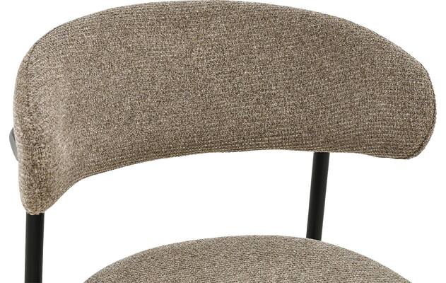 Goossens basic eetkamerstoel siem bruin stof - 8251689-goossens-basic-siem-eetkamerstoel-stof-bruin-05