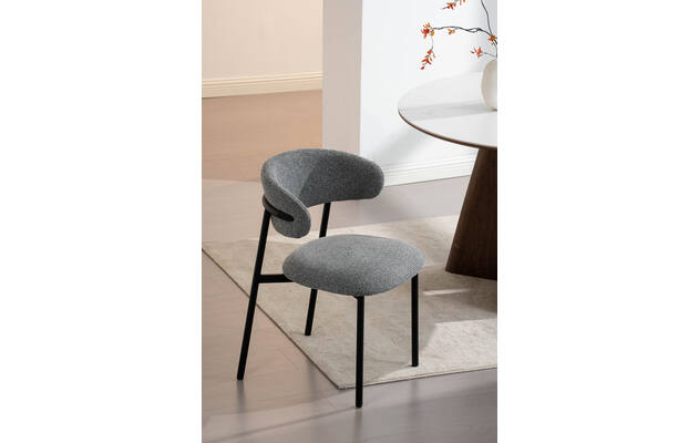 Goossens basic eetkamerstoel siem grijs stof - 8251690-goossens-basic-siem-eetkamerstoel-stof-grijs-10