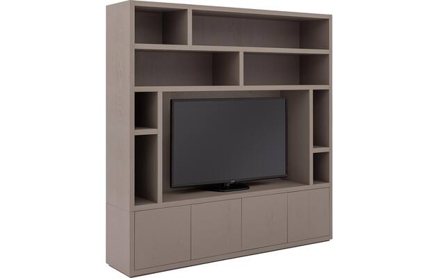 Goossens tv meubel barcelona bruin eiken - 8251691-goossens-barcelona-tv-meubel-eiken-bruin-04