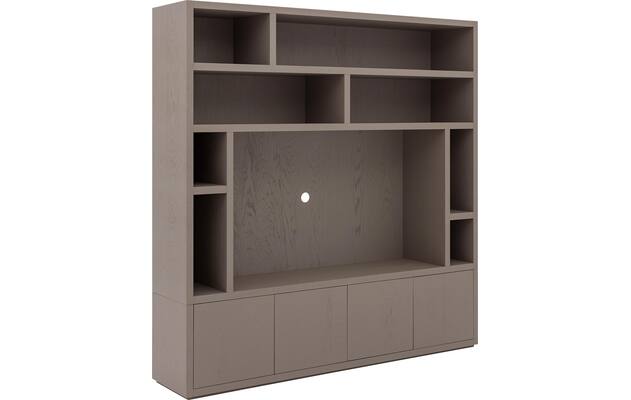 Goossens tv meubel barcelona bruin eiken - 8251691-goossens-barcelona-tv-meubel-eiken-bruin-05