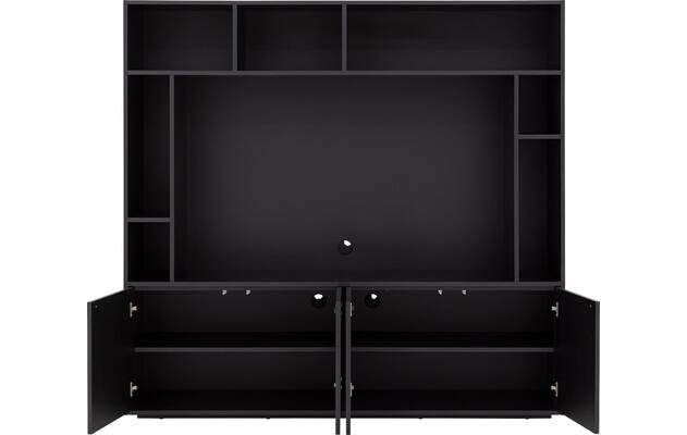 Goossens basic tv meubel madrid zwart melamine - 8251695-goossens-basic-madrid-tv-meubel-melamine-zwart-03