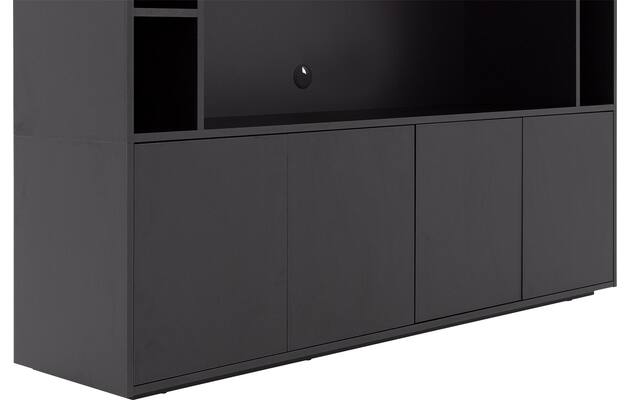 Goossens basic tv meubel madrid zwart melamine - 8251695-goossens-basic-madrid-tv-meubel-melamine-zwart-07