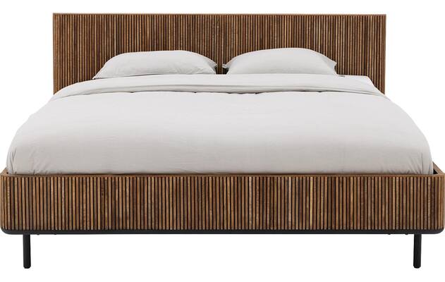 Goossens bedframe adel bruin teak - 8251698-goossens-adel-bedframe-teak-02
