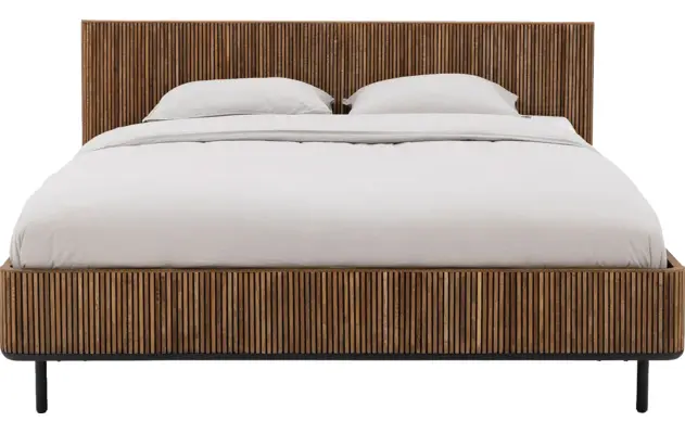 Goossens bedframe adel bruin teak - 8251698-goossens-adel-bedframe-teak-02
