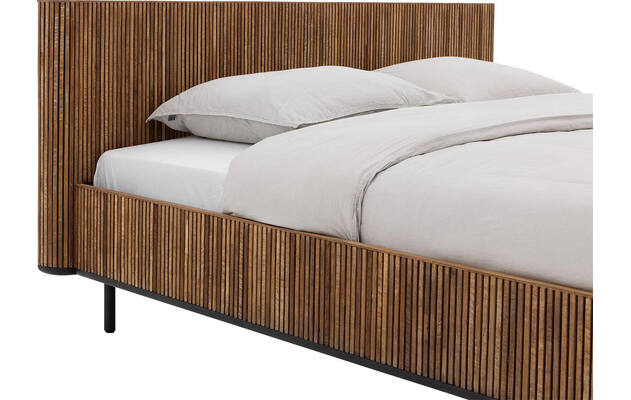 Goossens bedframe adel bruin teak - 8251698-goossens-adel-bedframe-teak-04
