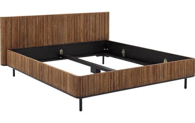 Goossens bedframe adel bruin teak - 8251698-goossens-adel-bedframe-teak-08