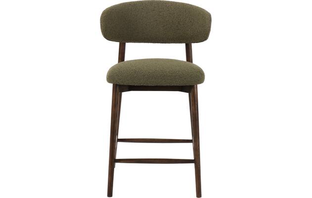 Goossens counterstoel diede groen stof - 8251701-goossens-diede-barstoel-stof-01