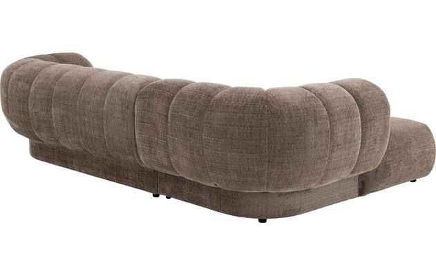 Goossens hoekbank weave bruin stof - 8251717-gespiegeld-04