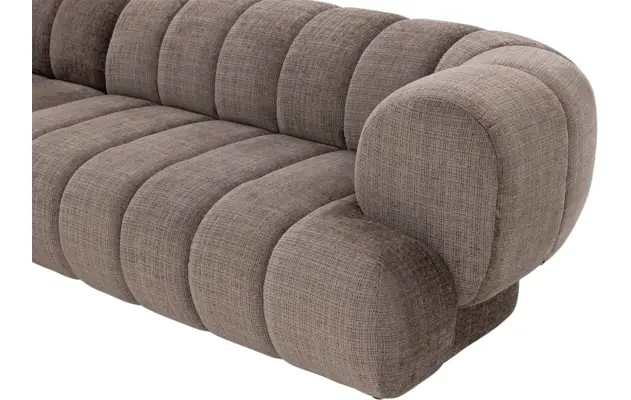 Goossens hoekbank weave bruin stof - 8251717-gespiegeld-08