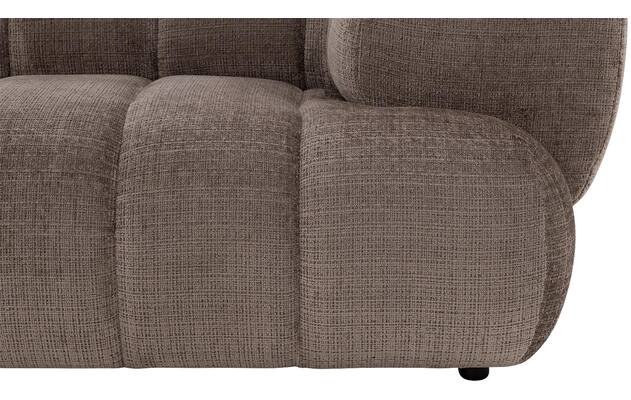 Goossens hoekbank weave bruin stof - 8251717-gespiegeld-09