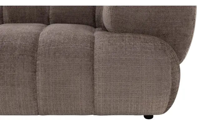 Goossens hoekbank weave bruin stof - 8251717-gespiegeld-09