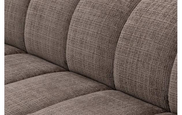 Goossens hoekbank weave bruin stof - 8251717-gespiegeld-10