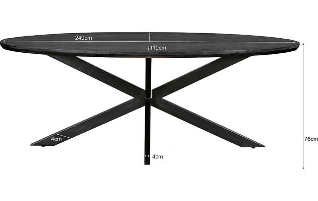 Goossens eettafel nilo zwart mango - 8252051-goossens-nilo-eettafel-mango-zwart-06