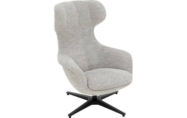 Goossens excellent draaifauteuil piemonte grijs stof - 8252070-goossens-excellent-piemonte-fauteuil-stof-06