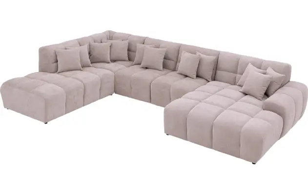 Goossens excellent u bank kubus beige stof - 8252072-gespiegeld-06