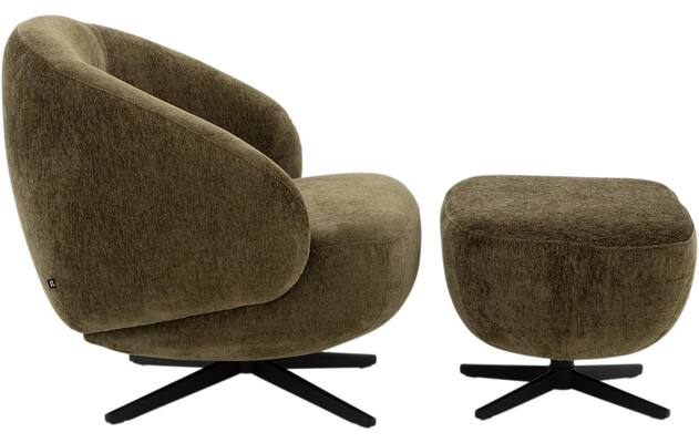 Goossens draaifauteuil saar groen stof - 8252084-goossens-saar-fauteuil-stof-03