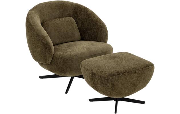 Goossens draaifauteuil saar groen stof - 8252084-goossens-saar-fauteuil-stof-04
