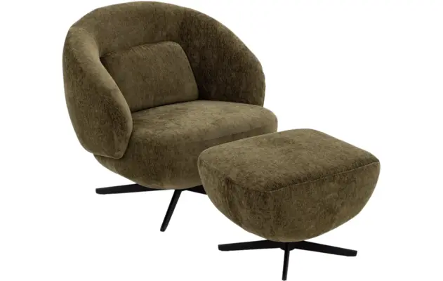 Goossens draaifauteuil saar groen stof - 8252084-goossens-saar-fauteuil-stof-04