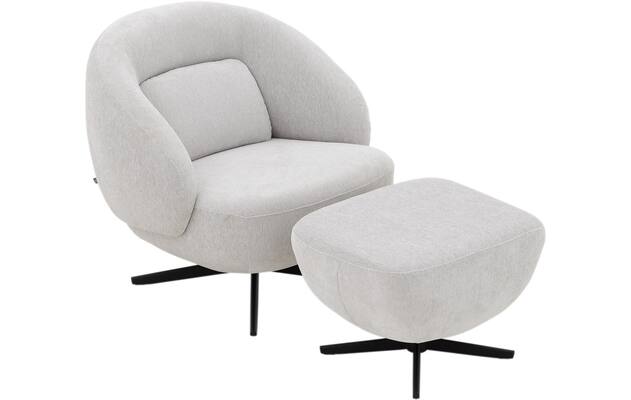 Goossens draaifauteuil saar beige stof - 8252085-goossens-saar-fauteuil-stof-04