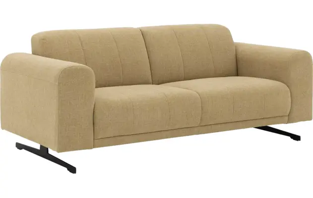 Goossens zitbank mellow geel stof - 8252086-goossens-mellow-bank-stof-geel-02