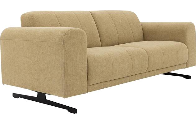 Goossens zitbank mellow geel stof - 8252086-goossens-mellow-bank-stof-geel-05