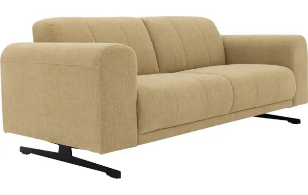 Goossens zitbank mellow geel stof - 8252086-goossens-mellow-bank-stof-geel-05