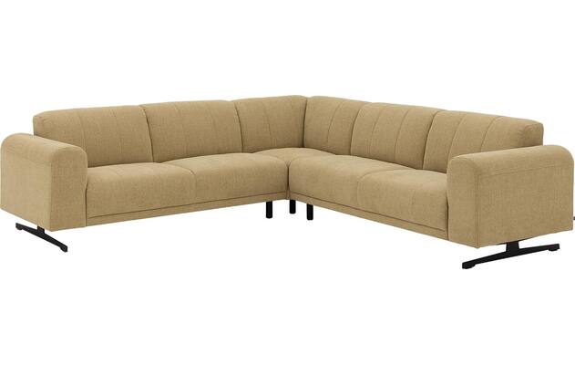 Goossens hoekbank mellow geel stof - 8252088-goossens-mellow-bank-stof-geel-02