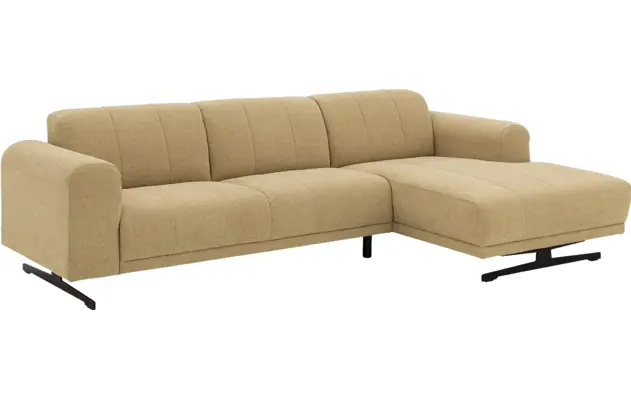 Goossens loungebank mellow geel stof - 8252090-gespiegeld-03