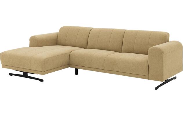 Goossens loungebank mellow geel stof - 8252090-goossens-mellow-bank-stof-geel-02