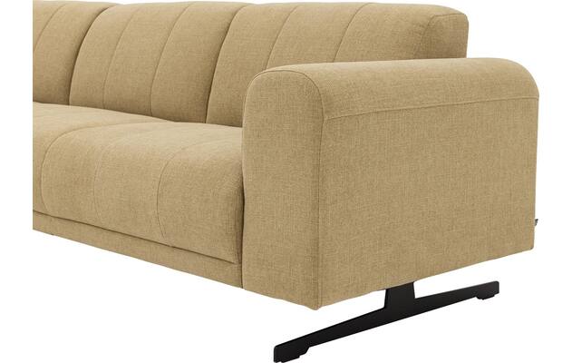 Goossens loungebank mellow geel stof - 8252090-goossens-mellow-bank-stof-geel-06
