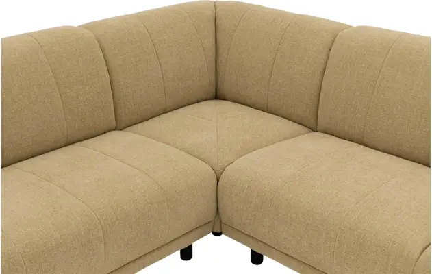 Goossens hoekbank mellow geel stof - 8252091-gespiegeld-14