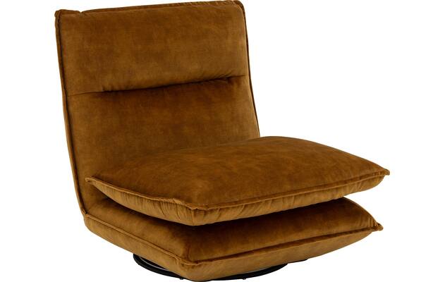 Goossens draaifauteuil alegro bruin stof - 8252106-goossens-alegro-fauteuil-stof-01