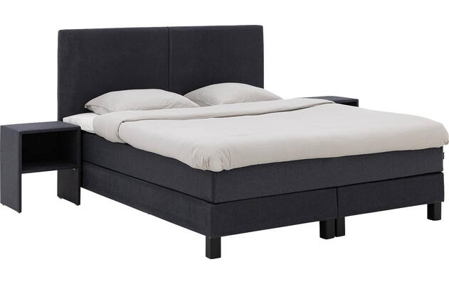 Goossens nachtkastje gs 180 grijs stof - 8252119-goossens-gs-180-boxspring-stof-01