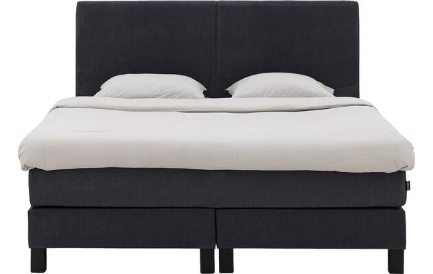 Goossens boxspring compleet gs 180 compleet grijs stof - 8252119-goossens-gs-180-boxspring-stof-03