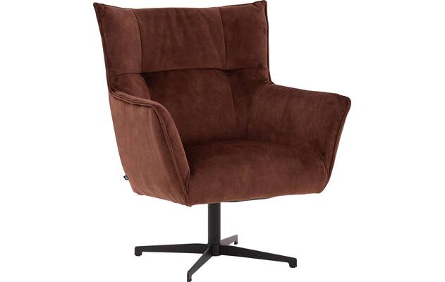 Goossens draaifauteuil como bruin stof - 8252125-goossens-como-fauteuil-stof-02