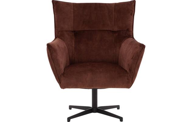 Goossens draaifauteuil como bruin stof - 8252125-goossens-como-fauteuil-stof-05