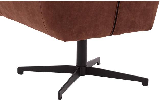 Goossens draaifauteuil como bruin stof - 8252125-goossens-como-fauteuil-stof-08