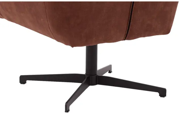 Goossens draaifauteuil como bruin stof - 8252125-goossens-como-fauteuil-stof-08