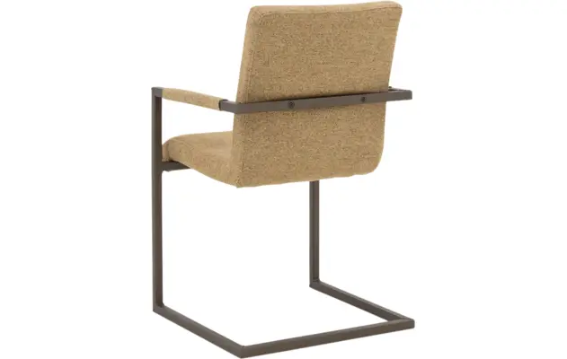 Goossens eetkamerstoel sturdy geel stof - 8252128-goossens-sturdy-eetkamerstoel-stof-geel-02