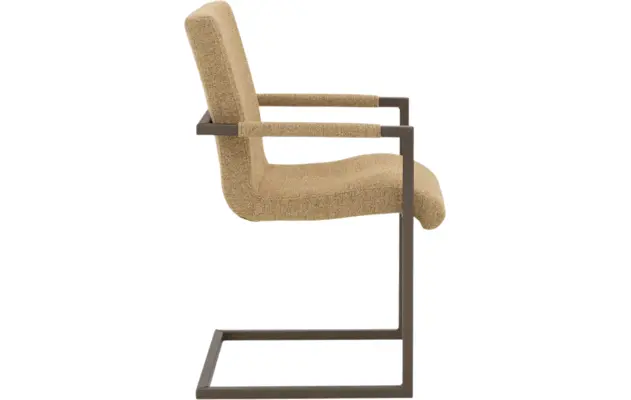 Goossens eetkamerstoel sturdy geel stof - 8252128-goossens-sturdy-eetkamerstoel-stof-geel-03