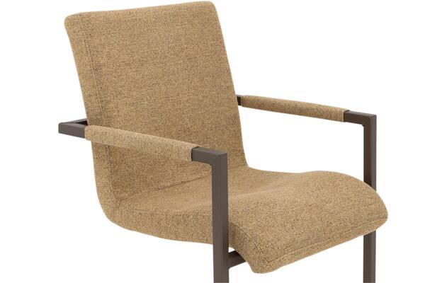 Goossens eetkamerstoel sturdy geel stof - 8252128-goossens-sturdy-eetkamerstoel-stof-geel-06