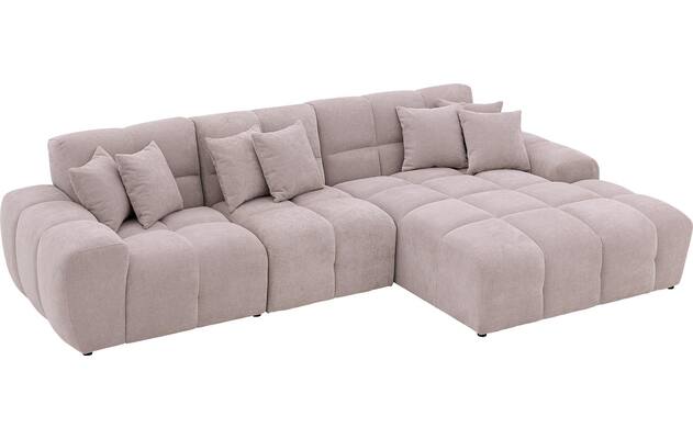 Goossens excellent loungebank kubus beige stof - 8252130-gespiegeld-05